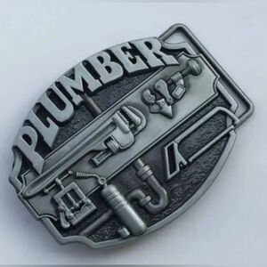 New Plumber plumbing wrench tools belt buckle SHIPPING AVAILABLE